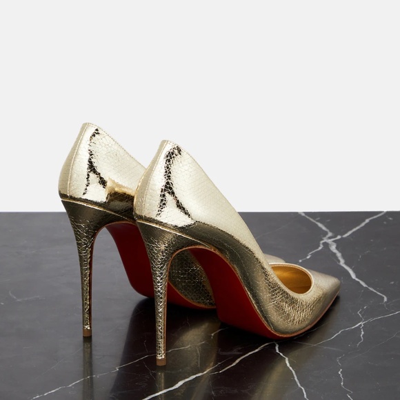 New! Kate 100 metallic leather pumps - Picture 4 of 12
